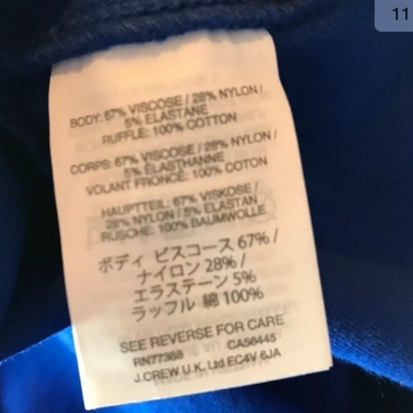 New JCREW Velvet peplum top Harbor View blouse M - Picture 10 of 11